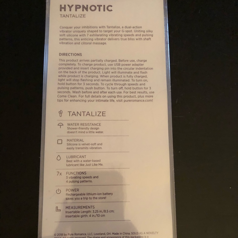 Hypnotic tantalize